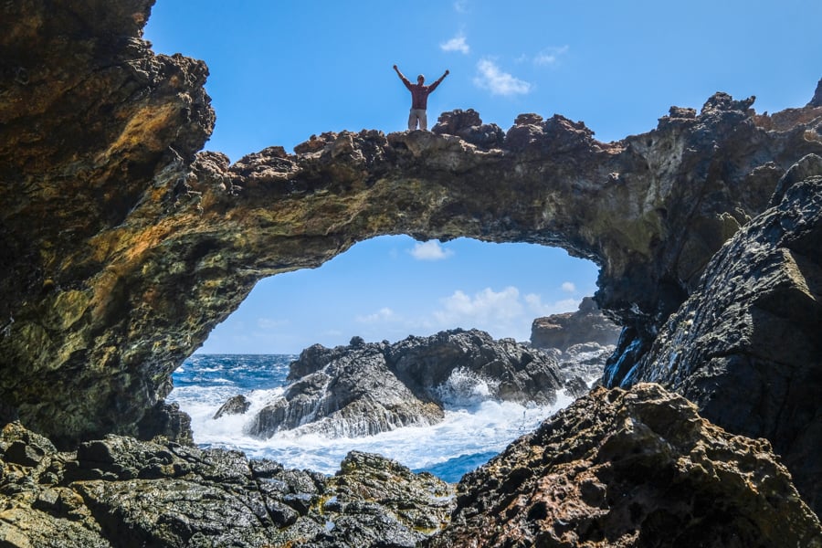 Best Hikes In Aruba Family Friendly Hiking Trails Seroe Colorado Natural Bridge