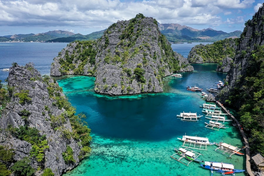 Kayangan lake viewpoint in Coron Palawan Philippines