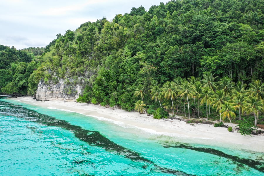 Pantai Kelapa Lima Beach Drone