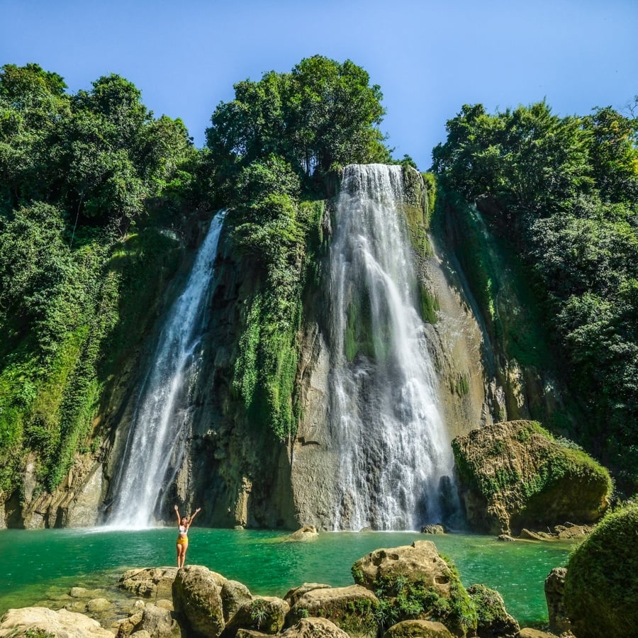 Curug Cikaso Waterfall Ciletuh Geopark West Java Indonesia