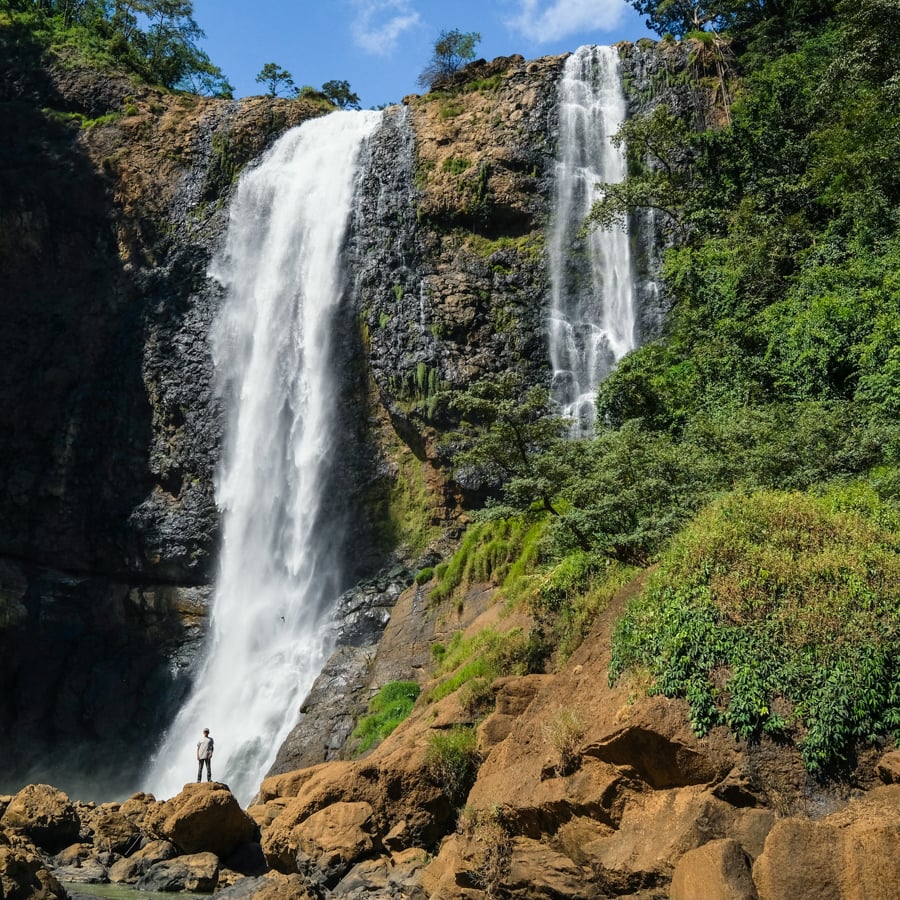 Curug Puncak Manik Waterfall Ciletuh Geopark West Java Indonesia