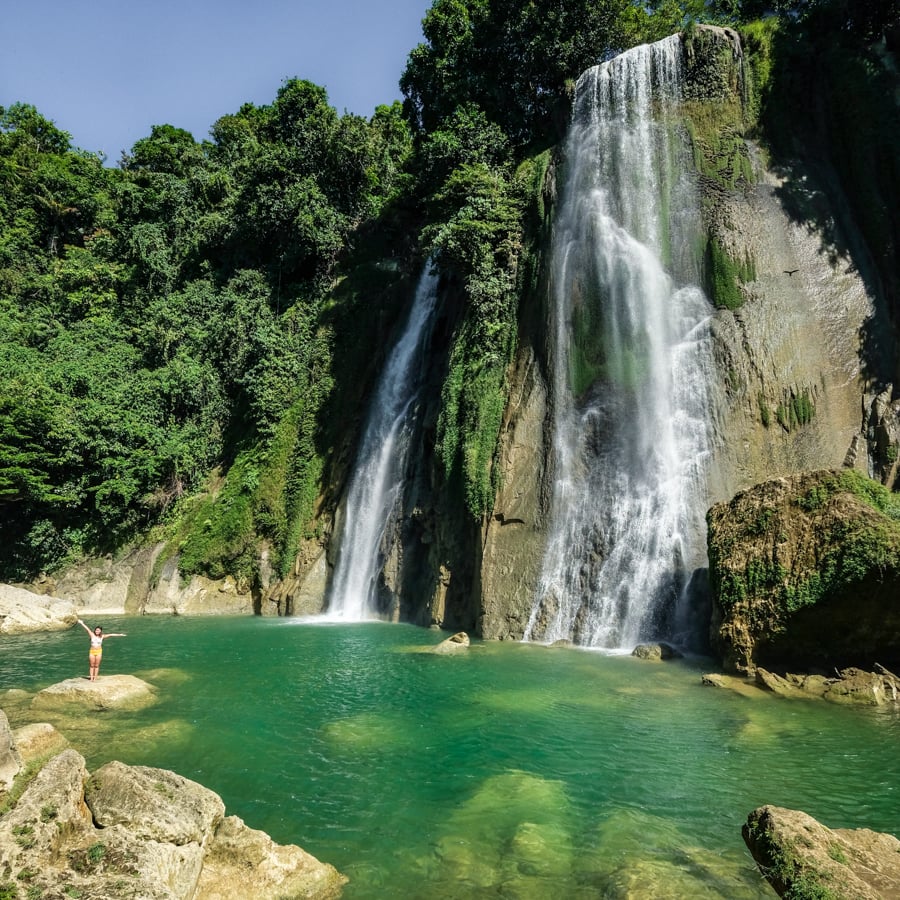 Curug Cikaso Waterfall Ciletuh Geopark West Java Indonesia