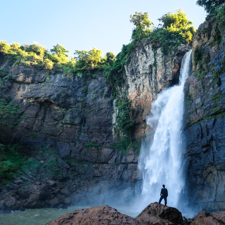 Curug Cimarinjung Waterfall Ciletuh Geopark West Java Indonesia