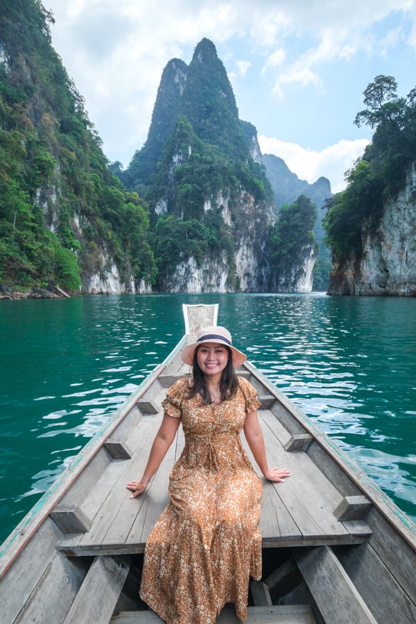 Cheow Lan Lake Boat Ride In Khao Sok National Park Thailand