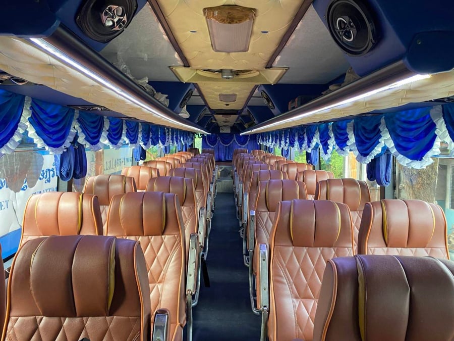 Bus seats inside