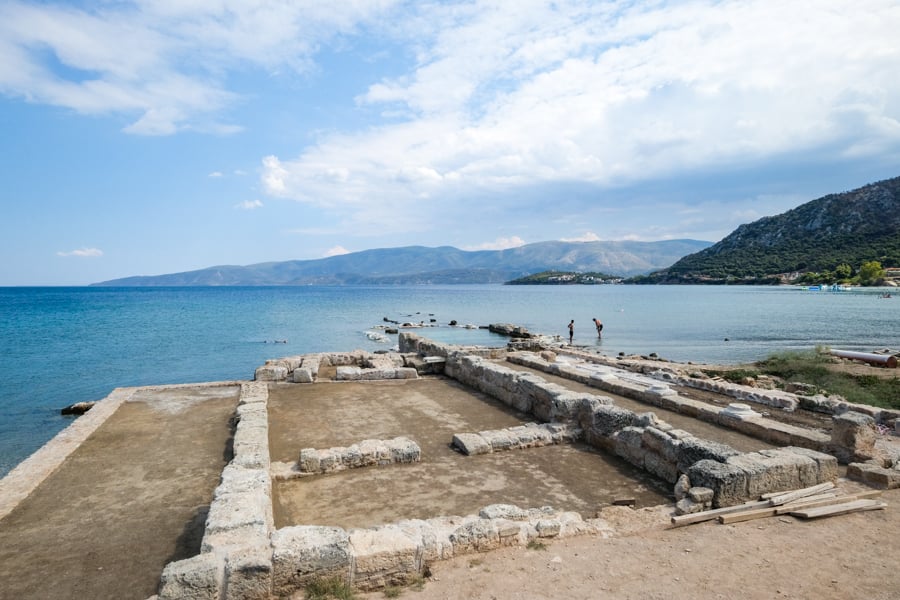 Cenchreae port where the Apostle Paul shaved his head in the Bible