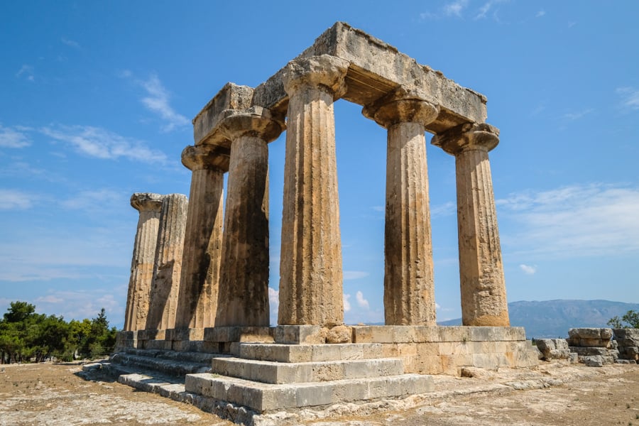 Ancient Corinth Greece Ruins