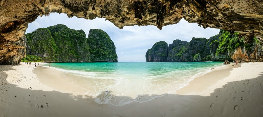 Maya Bay Beach Cave