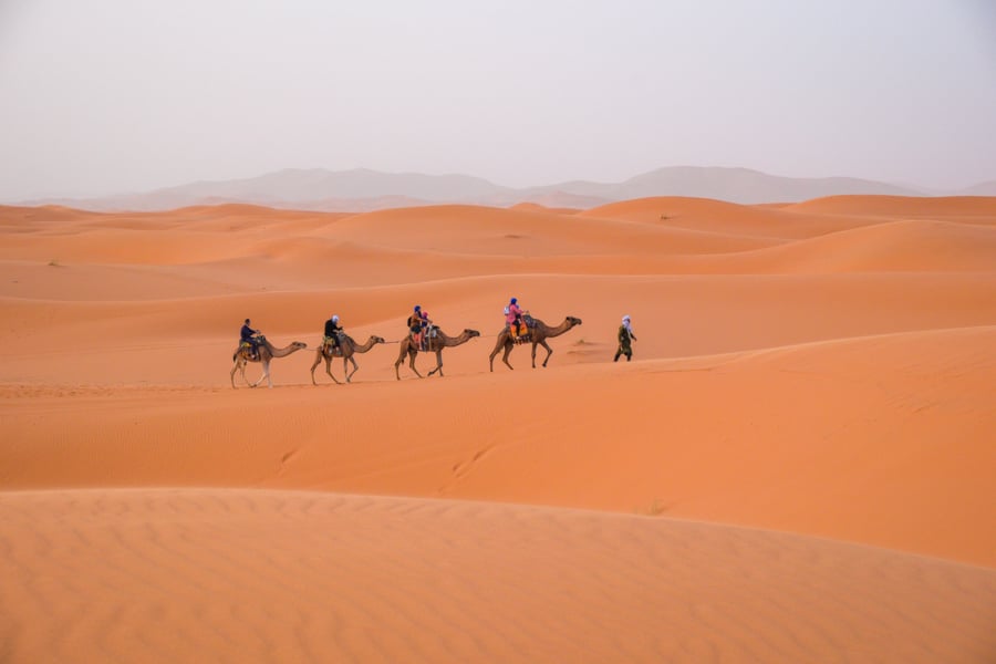 Sahara Desert Camel Ride Merzouga Morocco Itinerary