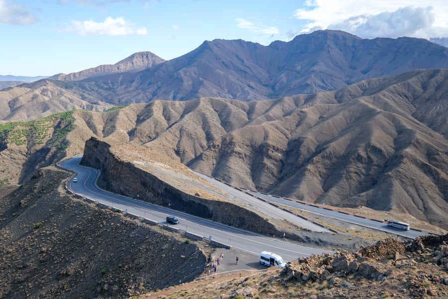 Tizi n’Tichka mountain pass in the High Atlas mountains