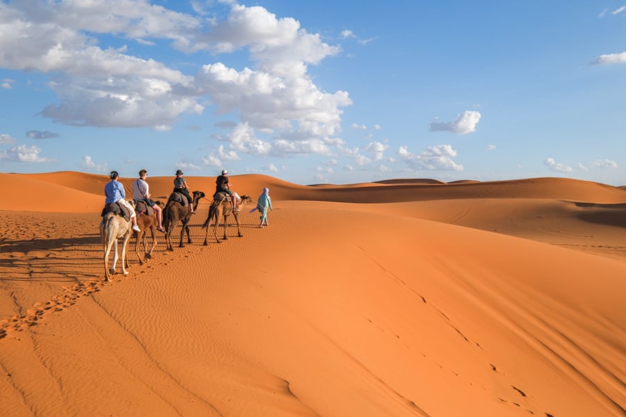 Sahara Desert Camel Ride Merzouga Morocco Itinerary