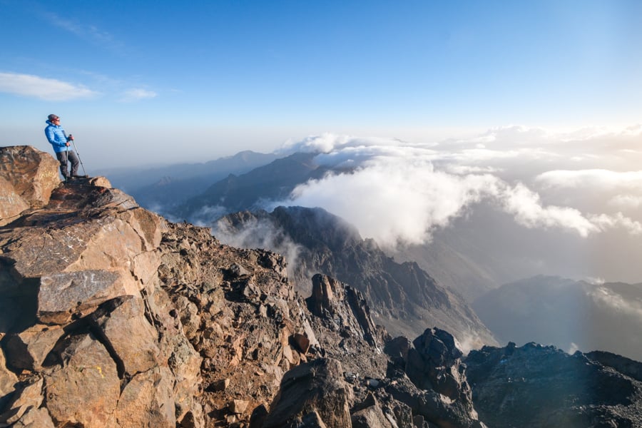 Mount Toubkal Hike Summit Atlas Mountains