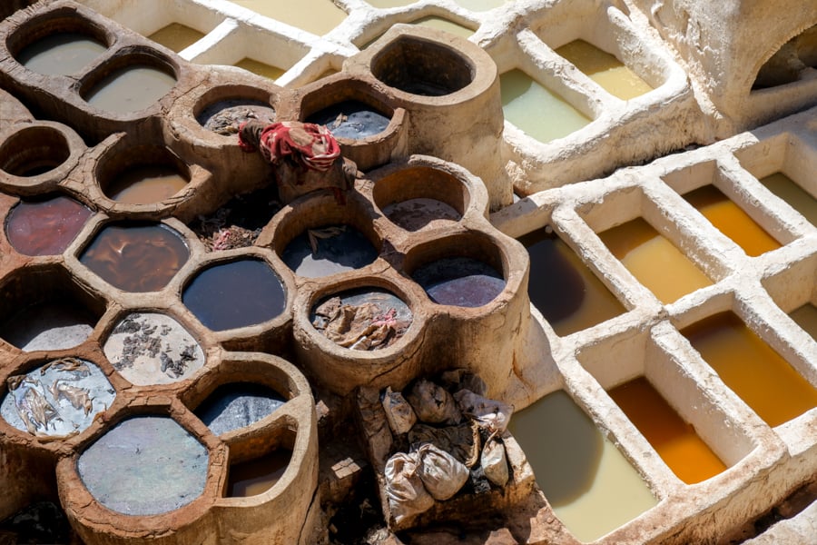 Fes Leather Tannery Vats