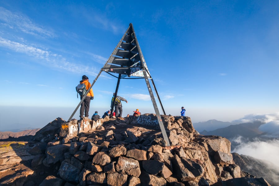 Mount Toubkal Hike Summit Atlas Mountains Morocco