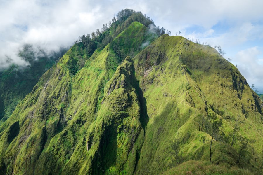 Mount Abang as seen from Trunyan Hill