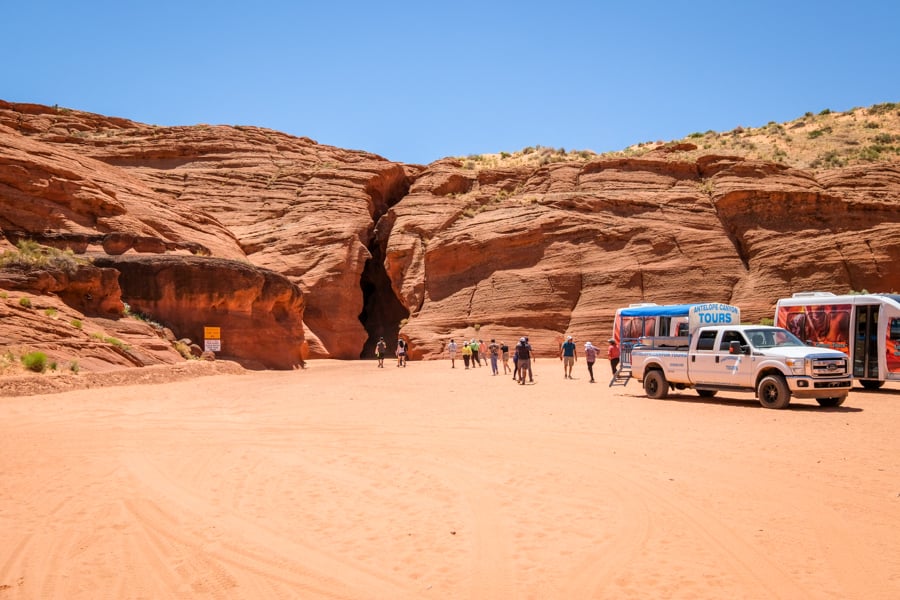 The entrance of Upper Canyon