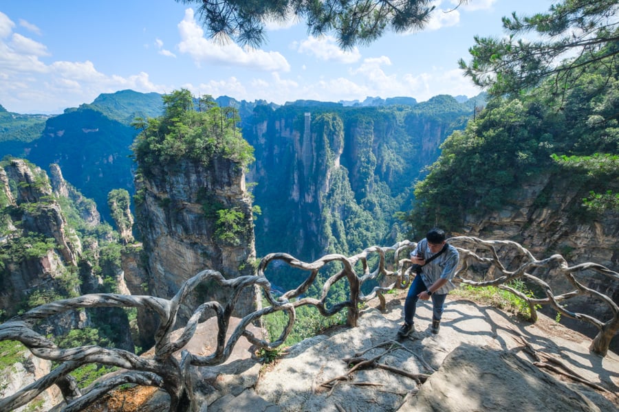 Divine Soldiers Gathering Shenbing Juhui viewpoint at Laowuchang Old House area in Zhangjiajie National Forest Park China