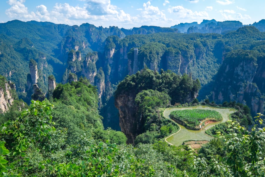 Paddies in the Sky at the Old House Area Laowuchang Kongzhong Tianyuan