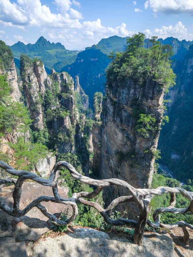 Divine Soldiers Gathering Shenbing Juhui viewpoint at Laowuchang Old House area in Zhangjiajie National Forest Park China