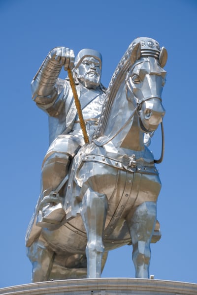 Genghis Khan horse statue