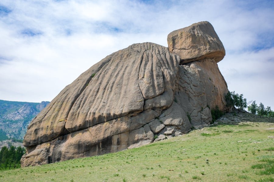 Turtle Rock in Terelj National Park Mongolia