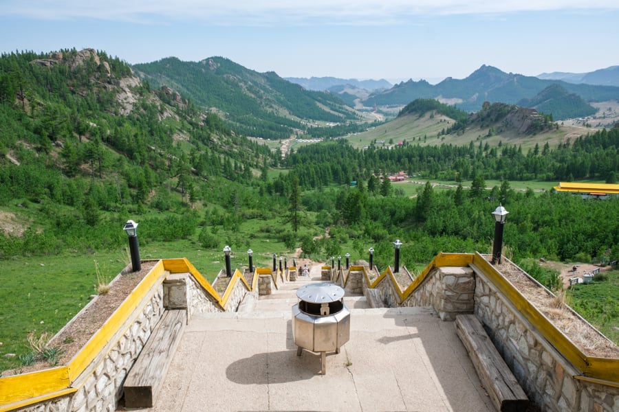 Panoramic view from the top of Aryapala temple