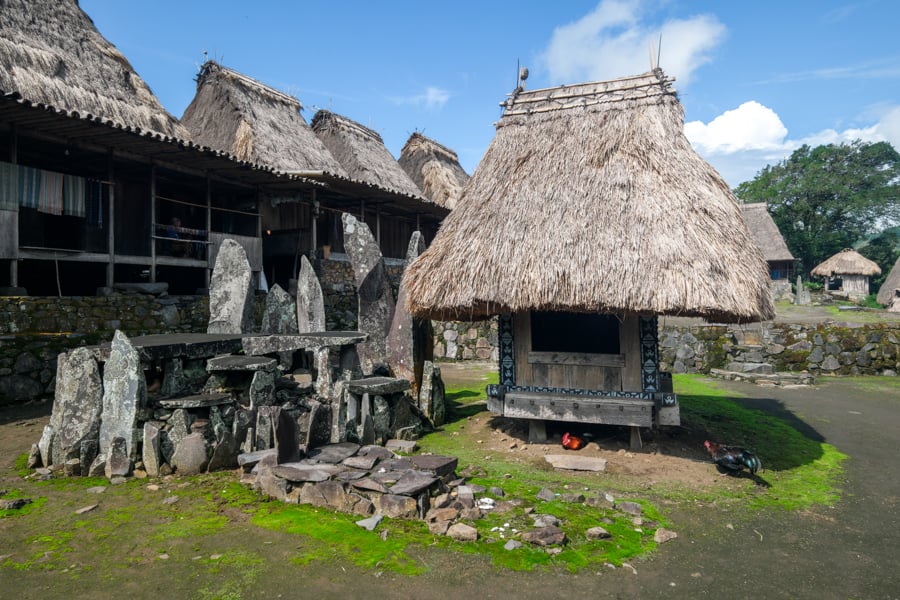 Bena traditional village in Bajawa Flores
