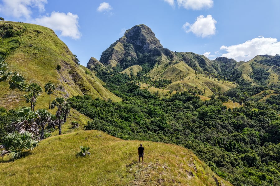 Epic landscapes at the center of Nuca Molas island in Flores Indonesia