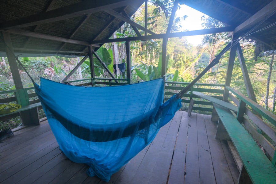 Hammock at the river camp