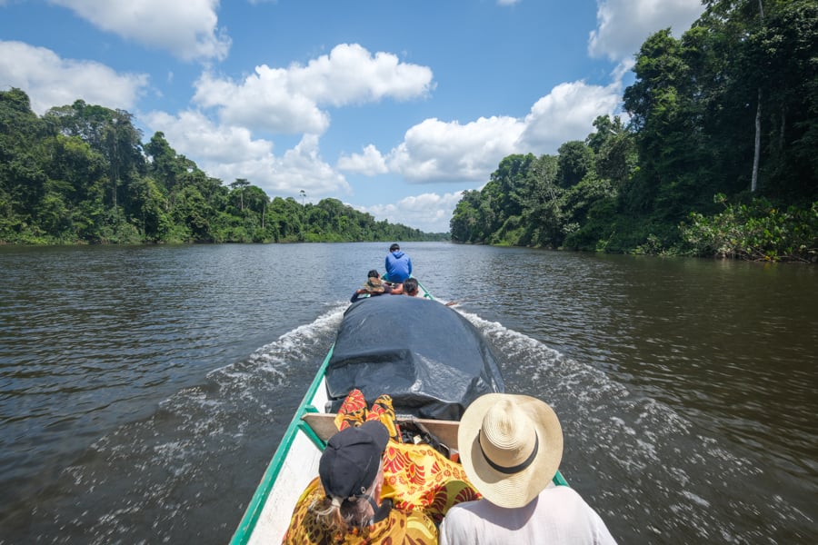 Boat ride on the river