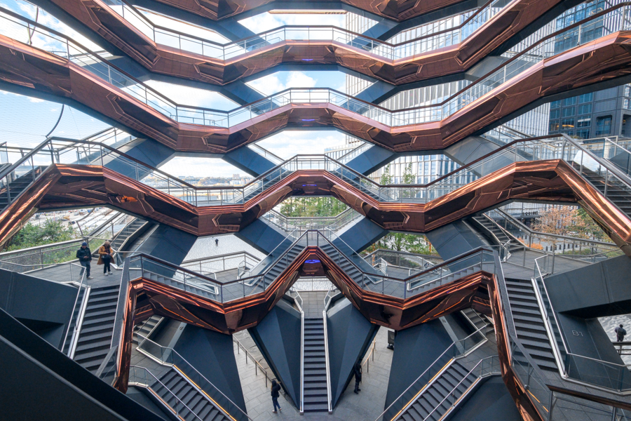 Stairways and floors inside the Vessel