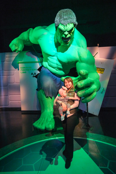The Hulk mannequin at Madame Tussauds