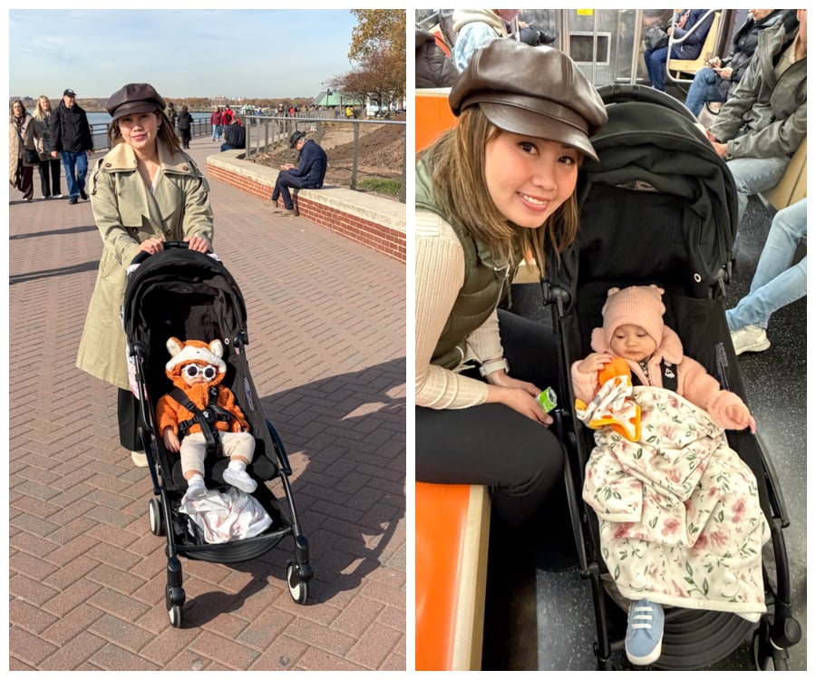 Using a baby stroller in New York City and on the subway