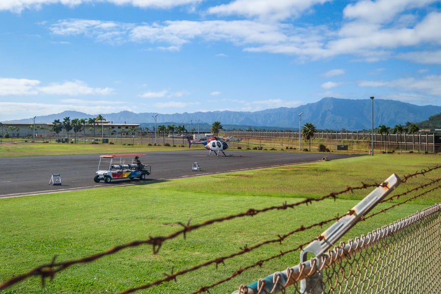 Airport runway in Lihue