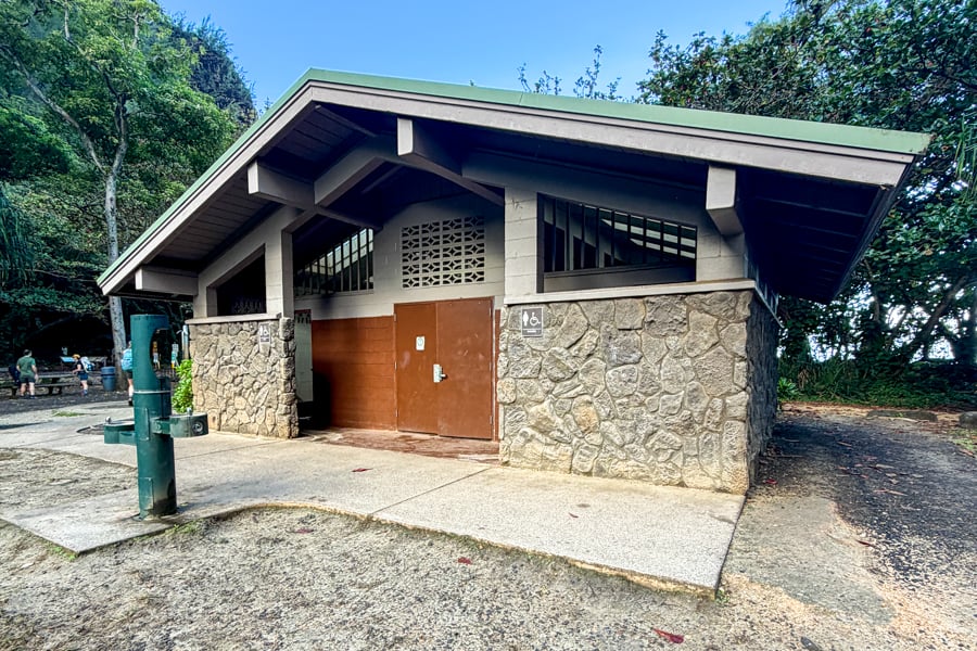 Bathrooms at the trailhead