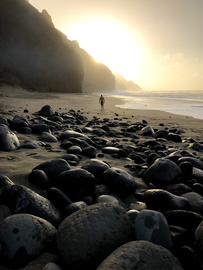 Epic sunset at Kalalau