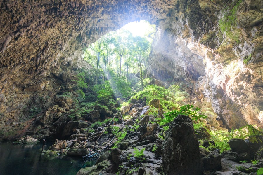 Inside the Koo cave