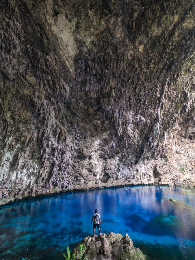 Koo cave and blue pool in Muna Sulawesi